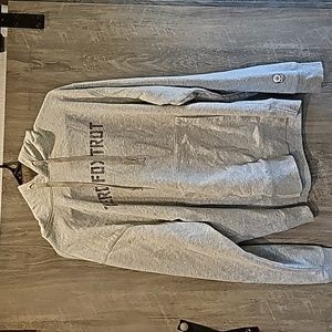 Zero Foxtrot men's medium vintage heather gray hoodie